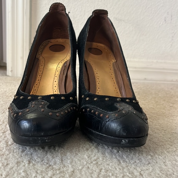 Sam Edelman platform heels suede and leather - Picture 9 of 10